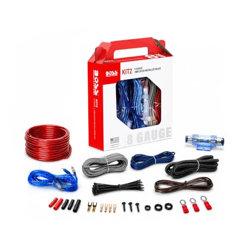 BOSS Audio Systems KIT2 8 Gauge Car Amplifier Installation Wiring Kit