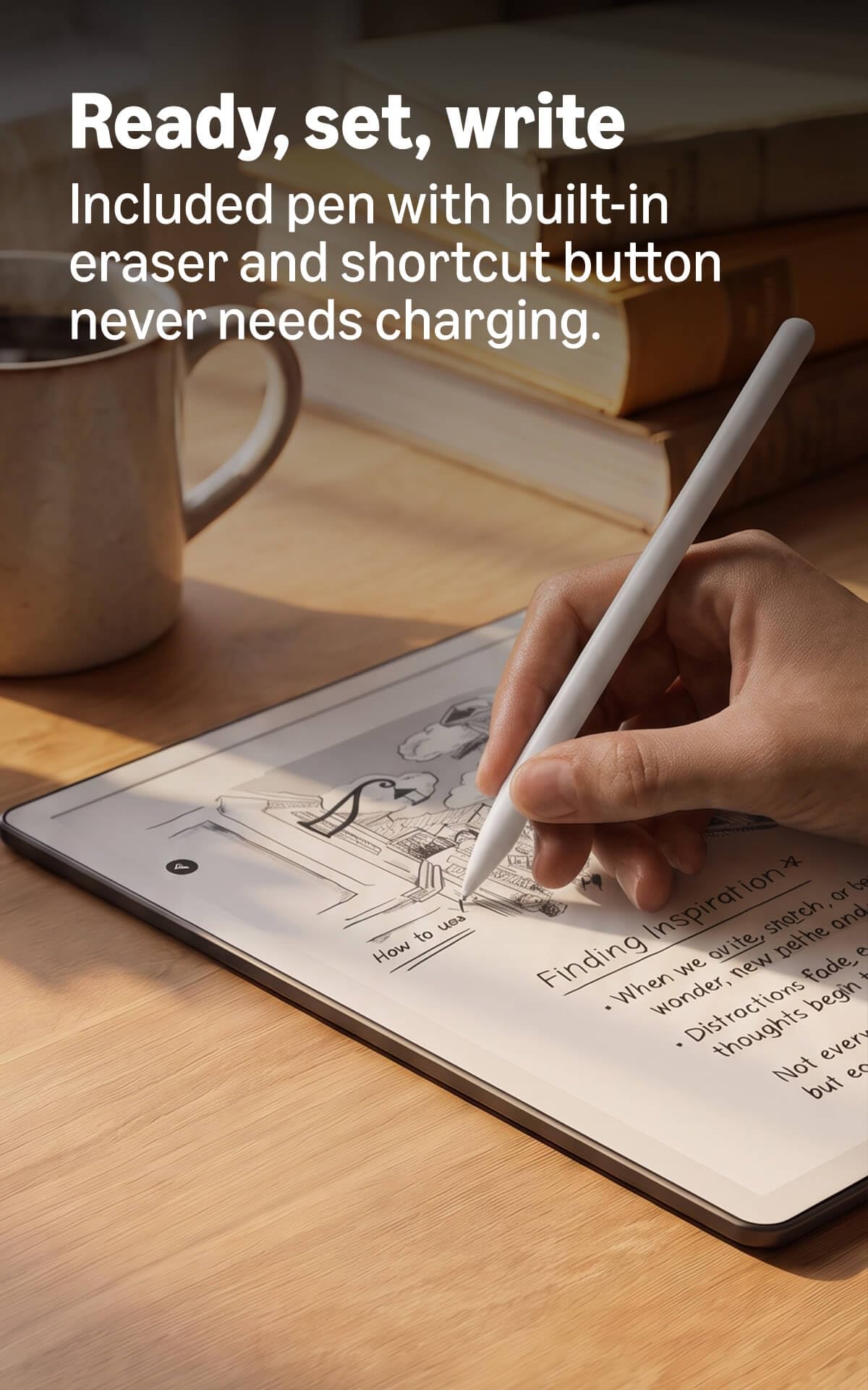 Amazon Kindle Scribe 32GB (newest model) — 11” display with front light, paper-like feel, and no distractions — Write in notebooks, docs, and books. Pen included - Graphite