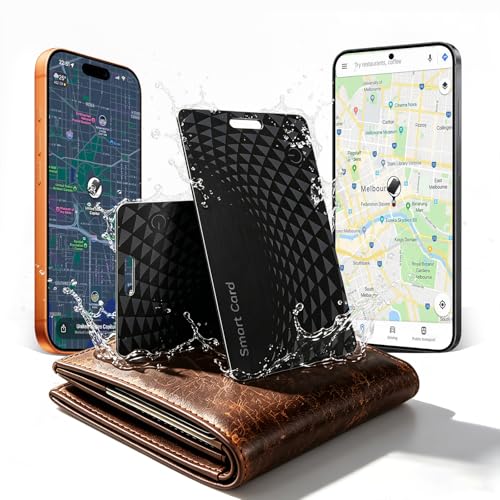 2026 Wallet Tracker Card Pro, Bluetooth Tracking Card (iOS & Android) | 0.05in Ultra Slim, 120dB Loud Alarm, Wireless Charging, Apple MFi Certified, Perfect for Wallet, Passport, Backpack