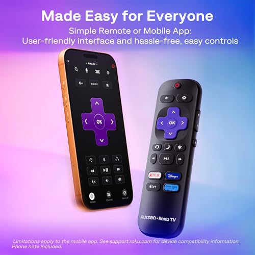 Aurzen Roku TV D1R air USB-C Powered Smart Portable Outdoor Projector White | Roku TV Built-in, WiFi & Bluetooth, Power Bank Supported, Native 1080P, DoIby Audio, Mini Projector for Home & Outdoor Movies