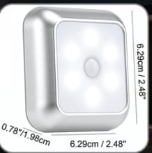 Human Body Sensor Square Night Light