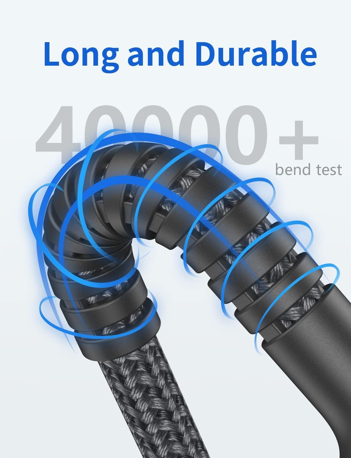 USB to USB C Cable 3A Fast Charging, USB A to USB C Cord [2 Pack, 6FT] | Upgraded Extra Durable Braided USBC Cable Compatible with iPhone 18 17 16 15 Pro Max, Samsung Galaxy S26 S10 and More-Grey