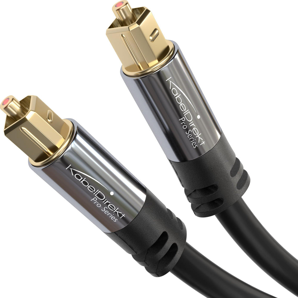 KabelDirekt – Optical Audio TOSLINK Cable – 6ft – Soundbar | Optical digital audio cable: Perfect for equipment with a TOSLINK interface (OPT In / OPT Out or S/PDIF In / S/PDIF Out)