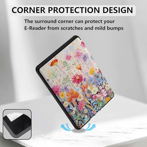 MOROCK Case for 6.8" Kindle Paperwhite 11th Generation 2021, Blossoms