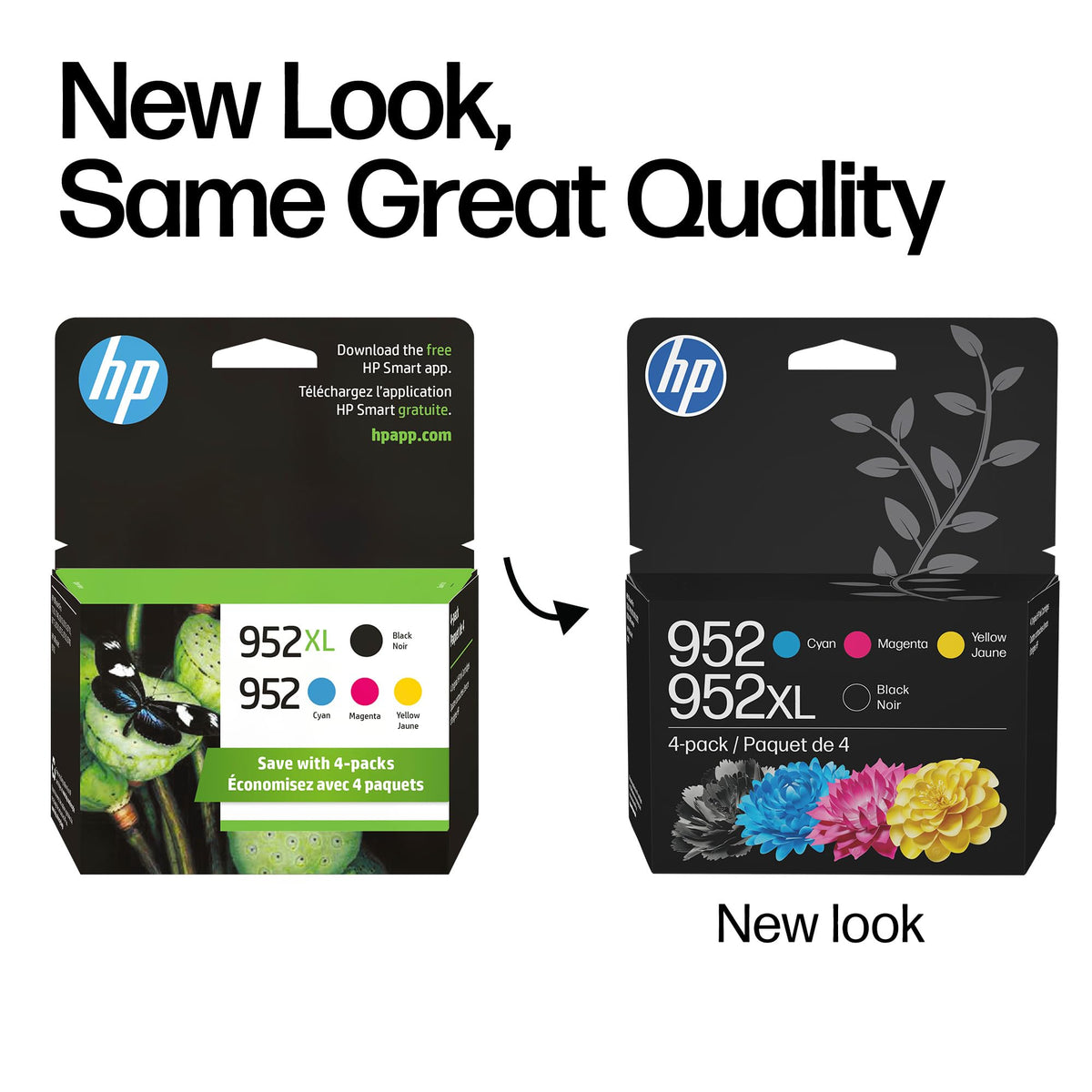 HP 952XL Black + 952 Cyan, Magenta, Yellow Ink | Works with Printer Series: OfficeJet 8702, OfficeJet Pro 7720, 7740, 8210, 8710, 8720, 8730, 8740 | N9K28AN