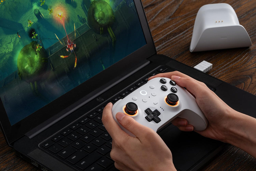 8Bitdo Ultimate 2 Bluetooth Controller for Switch 2, Switch & Windows,Black | TMR Joysticks, Switchable Hall Effect/Tactile Triggers, Charging Dock, Vibration and Motion Control, 2 Pro-level back buttons