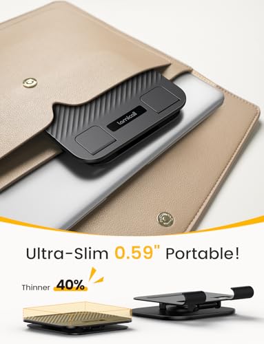 Lamicall Adjustable iPad Stand for Desk, Ultra-Slim Foldable, 360° Rotation | 360° Rotation Metal Base, Heavy-Duty Tablet Holder Stand for 4.7-13" iPad Pro Air Mini E-Reader Kindle Tabs Switch Stand