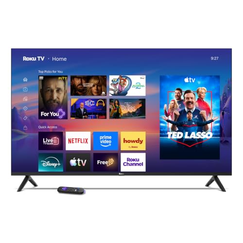 Roku 55-Inch Select Series Smart TV 2026-4K (2160p) QLED TV TV | Flat Screen QLED Television with Voice Remote, Wi-Fi & Bluetooth Headphone Mode - Streaming Live Local News, Sports, & Movies