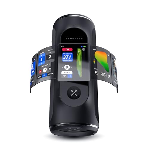 Blue Tees Golf Player Pro GPS Speaker, New 2026 Release, AI Powered Golf Speaker, 42,000+ Courses, Visual, Audible & Hazard Distances,10+ Hour Battery, Magnetic Mount, IP67 Waterproof