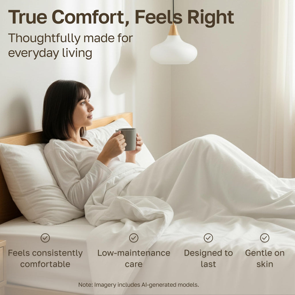 California Design Den Soft 100% Cotton Sateen Queen Bed Sheets Set, White | 400 Thread Count Backed by Good Housekeeping Seal, 16" Deep Pocket, All-Around Elastic, Durable, Easy Care