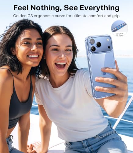 TORRAS for iPhone 18 Pro Case Crystal Clear, Upgraded Anti-Yellowing, 6.3'' | 2026 Upgraded Non-Yellowing, Military-Grade Protection, Ultra-Slim Soft Bumper Case for iPhone 18 Pro Phone Case Anti-Scratch