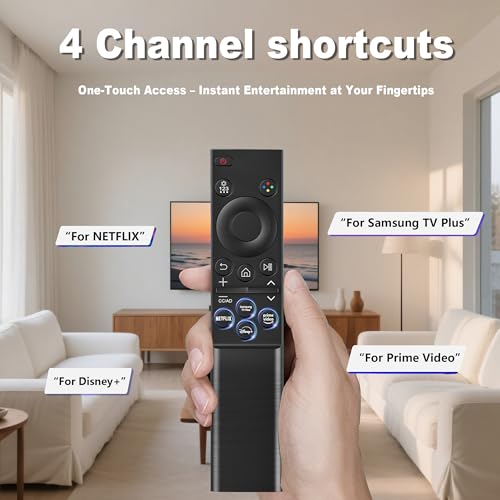 Replacement for Samsung TV Remote Control, Universal for All Samsung TVs | for 2015-2026 All Crystal UHD, Frame, QLED, OLED, Neo QLED Smart TVs