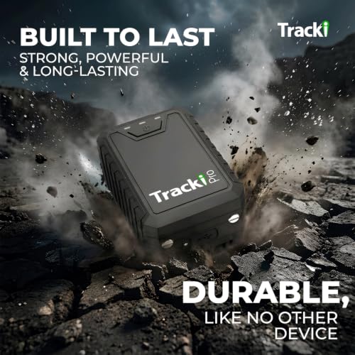Tracki Pro GPS Tracker for Vehicles, 4G LTE, Long Battery Life | Magnetic, Assets & Car Real-Time Tracking, Subscription Required, Cancel Anytime, Hidden