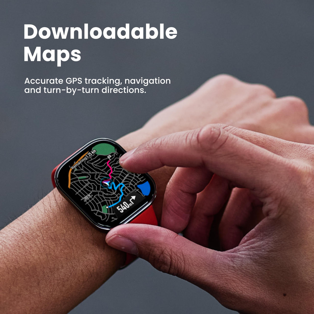 Amazfit Bip 6 Smart Watch, 1.97" AMOLED Display, GPS, iOS/Android | 46mm, 14-Day Battery, Bluetooth Call & Text, Water-Resistant, Free Maps, AI, Health & Sleep Tracker, 140+ Workout Modes