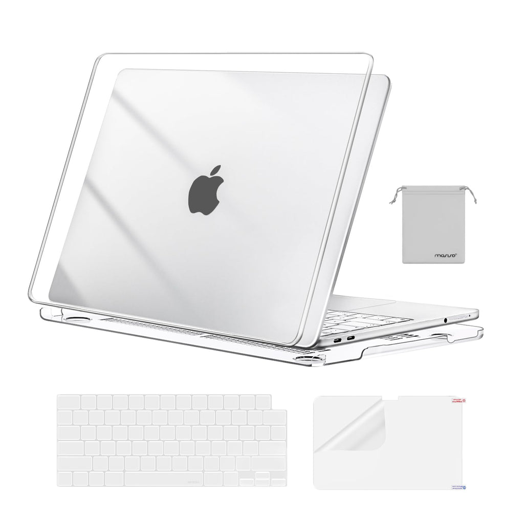 MOSISO Compatible with MacBook Neo Case 13 inch 2026 A3404 A18 Pro Chip | 4 in 1 Kit Precision Fit Crack & Scratch Resistant Protective Hard Shell Case Cover, Crystal Clear