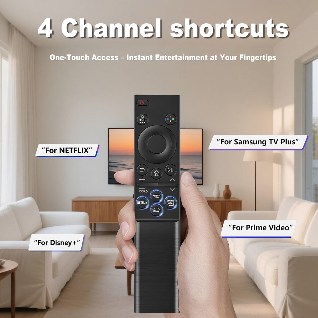 Replacement for Samsung TV Remote Control, Universal for All Samsung TVs | for 2015-2026 All Crystal UHD, Frame, QLED, OLED, Neo QLED Smart TVs