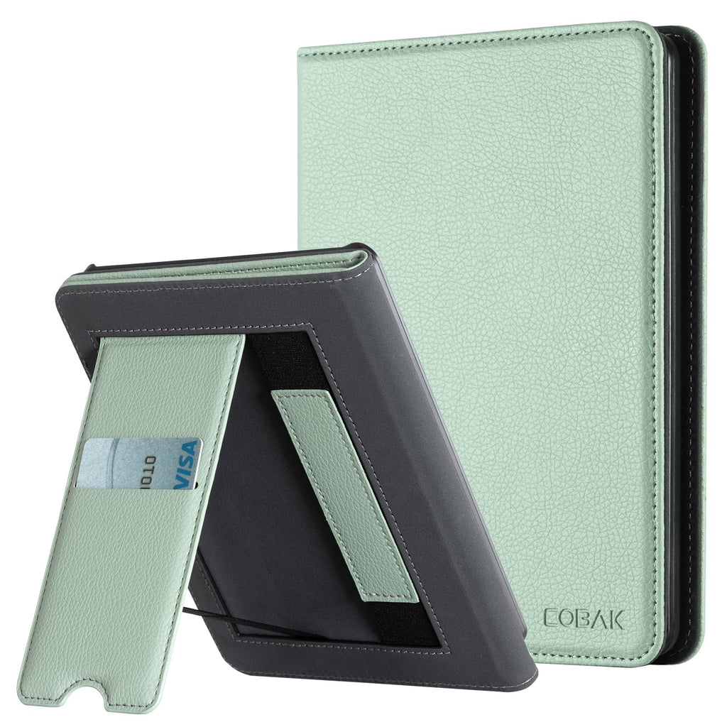 CoBak Case for 7"/6.8" Kindle Paperwhite 13/12th Gen &Kindle Colorsoft 2026 | for Signature Edition (2026/2024), Foldable Kickstand, Card Slot, Hand Strap, Auto Sleep/Wake, PU Leather Stand Cover