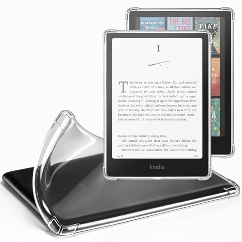 CoBak Clear Case for 7" Kindle Paperwhite 12th Gen 2024 & Kindle Colorsoft | Lightweight, Scratch-Proof Silicone Back Cover