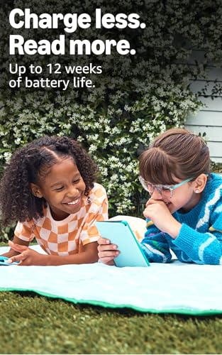 Amazon Kindle Paperwhite Kids 16GB (2024 model) – large 7" glare-free display – Kids read an average of 1+ hour per day with Kindle – Cyber City