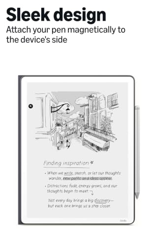 Amazon Kindle Scribe Executive Folio Cover with Magnetic Attach, Sleek Protective Case - Premium Leather