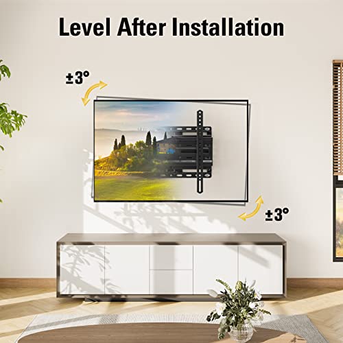 Mounting Dream Full Motion TV Wall Mount for 32-70 Inch TVs up to 110lbs | Mount Bracket with Swivel and Tilt, TV Bracket with Articulating Dual Arms, Fits 16” Studs, Max VESA 400X400 mm, MD2380
