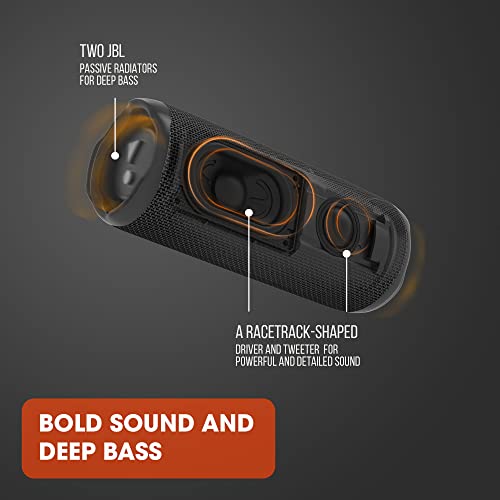 JBL Flip 6 - Portable Waterproof Speaker - Black | Louder, more powerful sound, IP67 waterproof and dustproof, 12 Hours of Playtime, Bold design