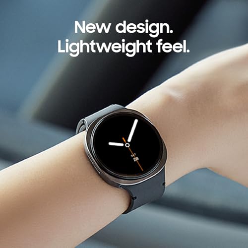 Samsung Galaxy Watch 8 40mm Bluetooth Smartwatch, Cushion Design, Quick Button, Sleep Coaching, Now Bar, Running Coach, Energy Score, Graphite [US Version, Amazon Exclusive 2Yr Warranty]
