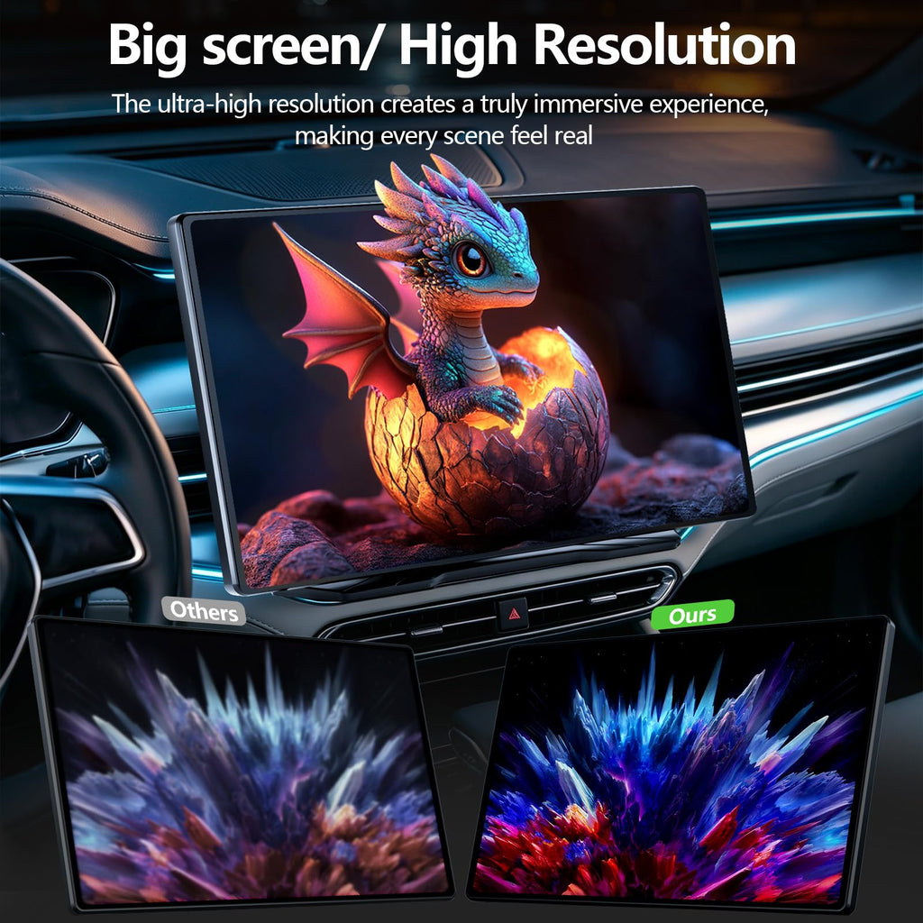 9" Wireless CarPlay Screen with Apple Car Play & Android Auto for Car, OTA Updates, Backup Camera, Bluetooth 5.0, Mirror Link, Voice Control, GPS Navigation, FM, AUX