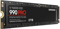 Samsung SSD 990 PRO 2TB, PCIe 4.0 M.2 2280, Up to 7,450 MB/s | NVMe Internal Solid State Hard Drive for High End Computing, Gaming, and Heavy Duty Workstations, (MZ-V9P2T0B/AM)