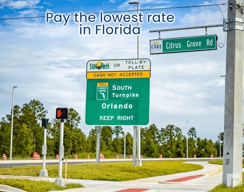 Sun Pass Pro Universal Toll Transponder – Prepaid Electronic Pass for Florida & 21 Additional States (PRO)