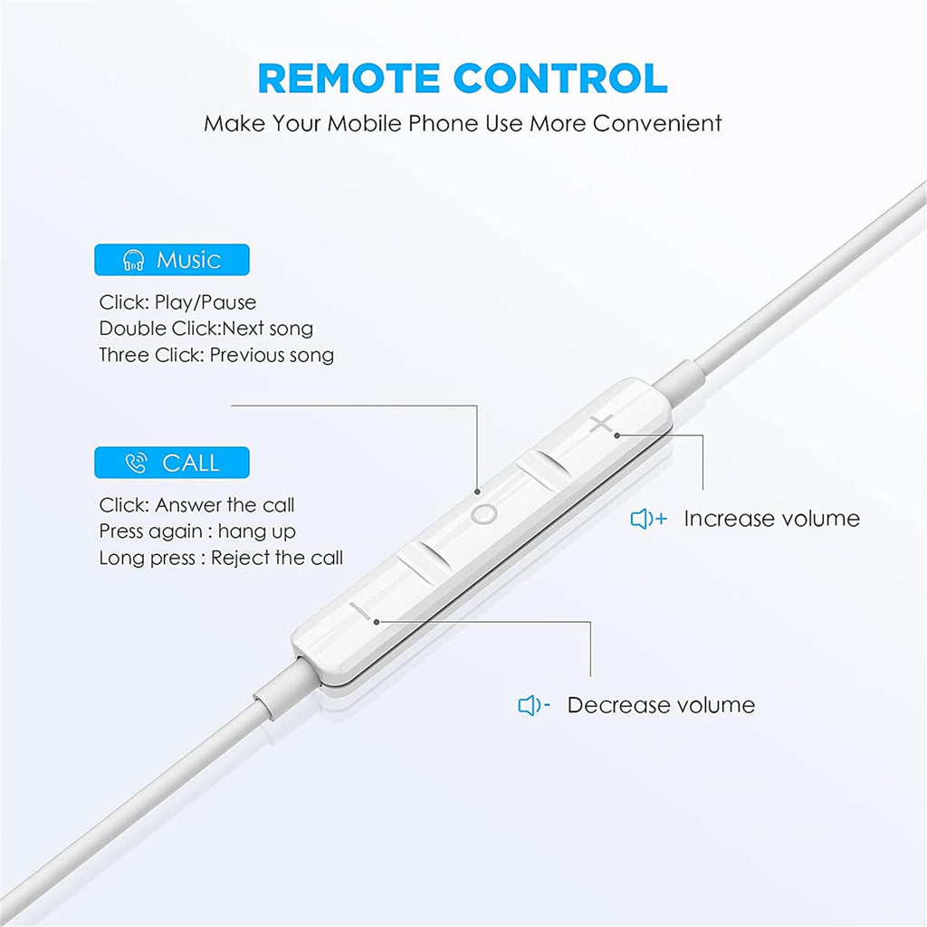 USB C Headphones for iPhone 18/17/16/15 Pro Max Earbuds,Type C Earphones | with Microphone & Remote Noise Cancelling Earphones for iPhone 18/17/16/15 Pro Max Plus,iPad,Galaxy S26/S25/Ultra Note 10/20