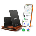 UQO Wallet Tracker Card, Works with Apple Find My or Google Find Hub | MFi certified. Works with Android. Qi charging. 85dB+ sound. Separation alerts. Wallet & passport fit. Great gift idea.