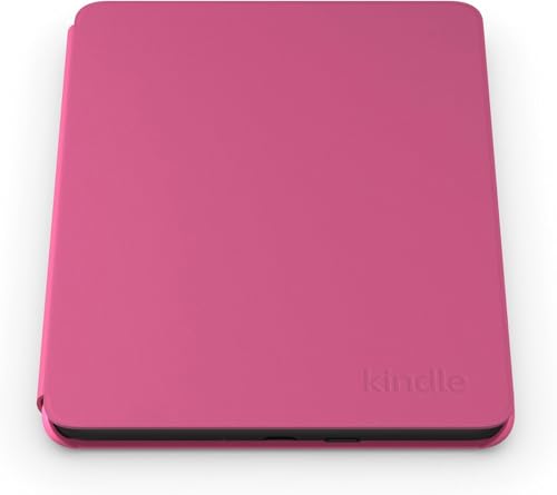 Amazon Kindle Colorsoft Essentials Bundle including Kindle Colorsoft (16 GB) – With color display - Black, Plant-Based Leather Cover-Raspberry and Power Adapter