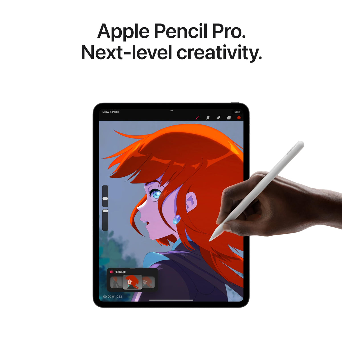 Apple Pencil Pro: Latest Model - Device Compatibility Check Required | Pixel-Perfect Precision, Tilt & Pressure Sensitivity, Perfect for Note-Taking, Drawing, and Art. Charges & Pairs Magnetically