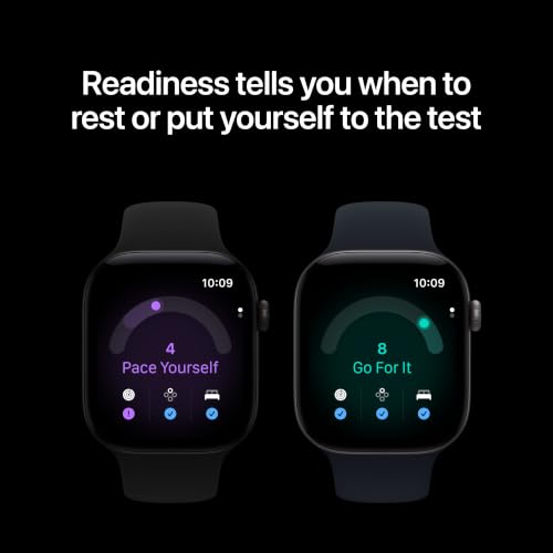 Apple Watch Series 12 GPS 42mm Smartwatch | Light Gold Aluminum Case, Sand Sport Band - S/M. Health + Fitness + Sleep Tracking, Heart Rate, Safety