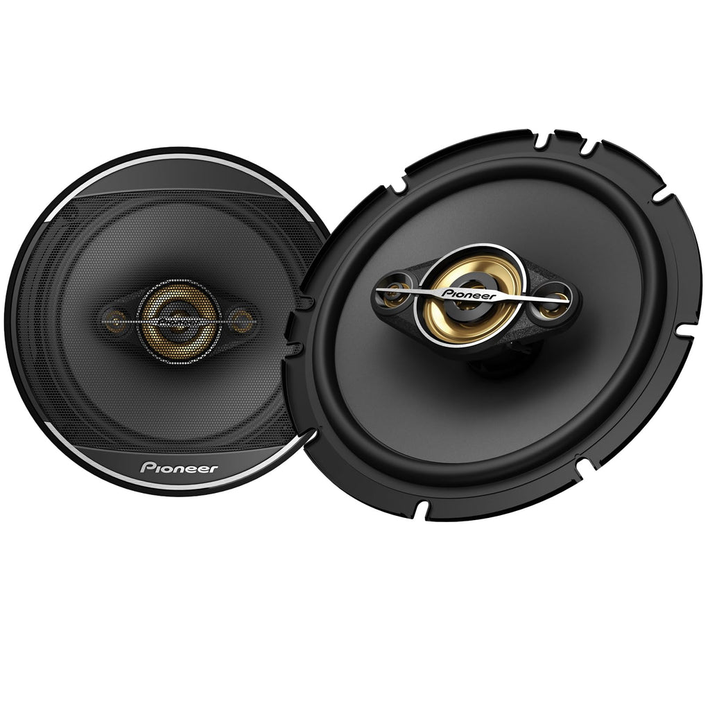 Pioneer A-Series Plus TS-A1681F 6.5" 4-Way Coaxial Car Speakers 350W Max | Ideal Factory Upgrade, Balanced Sound + Smooth Treble, Enhanced Bass, Installation Adaptors Included