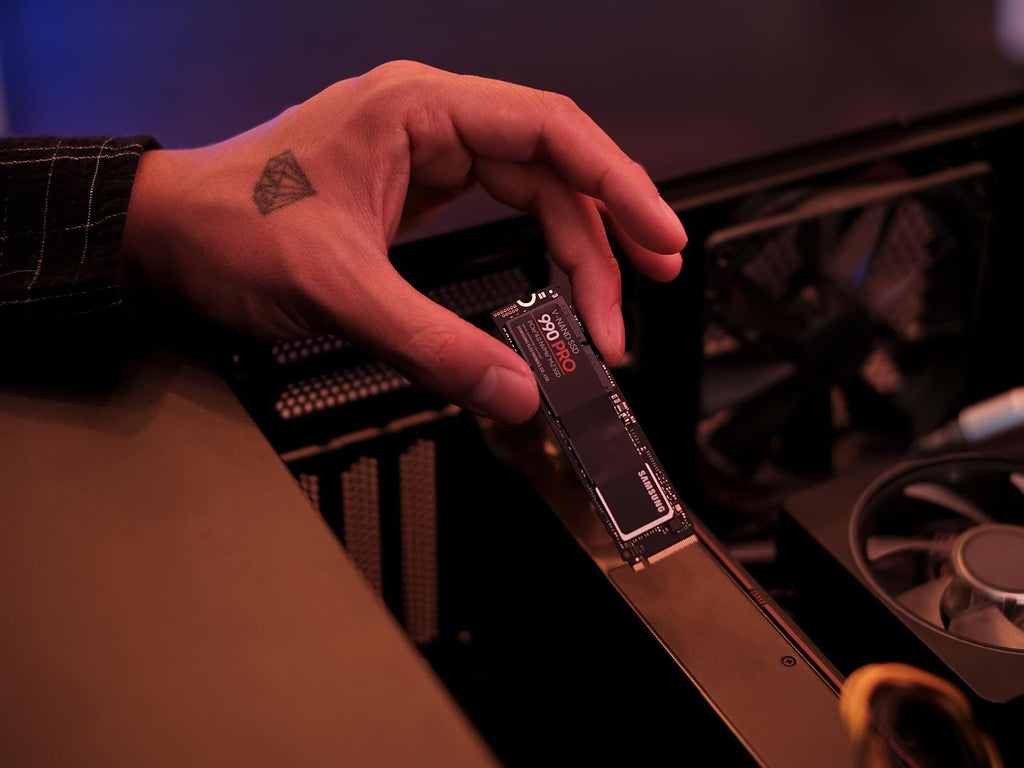 Samsung SSD 990 PRO 2TB, PCIe 4.0 M.2 2280, Up to 7,450 MB/s | NVMe Internal Solid State Hard Drive for High End Computing, Gaming, and Heavy Duty Workstations, (MZ-V9P2T0B/AM)