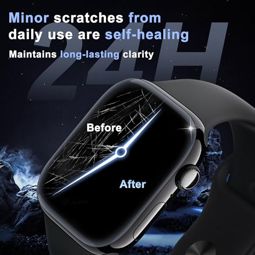 JavoYion 6 Pack Screen Protector for Apple Watch Series 12/11/10 42mm, Easy | [Auto Alignment Box], Bubble Free Easy Install, No Lifting, Touch Sensitive, Anti Scratch Flexible Soft Film for Beginners
