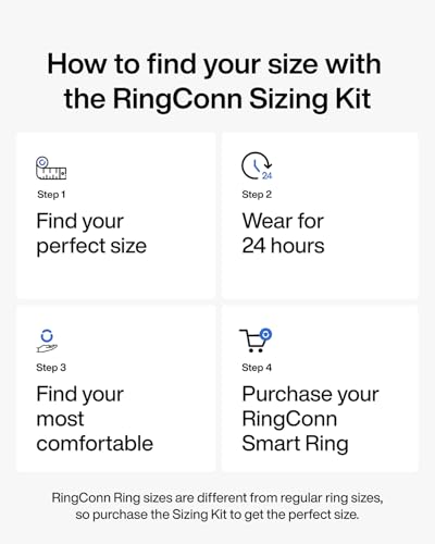 RingConn Gen 2 Air Sizing Kit - Size Before You Buy (Sizes 6-14) | Exclusive to RingConn Gen 2 Air | 9 Sizes Included for Accurate Fitting | Find Your Perfect Fit