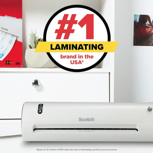 Scotch Thermal Laminating Pouches, 200 Count, Clear, 3 mil. | Ideal Office or School Supplies, Fits Letter Sized Paper (8.9 in. × 11.4 in.)