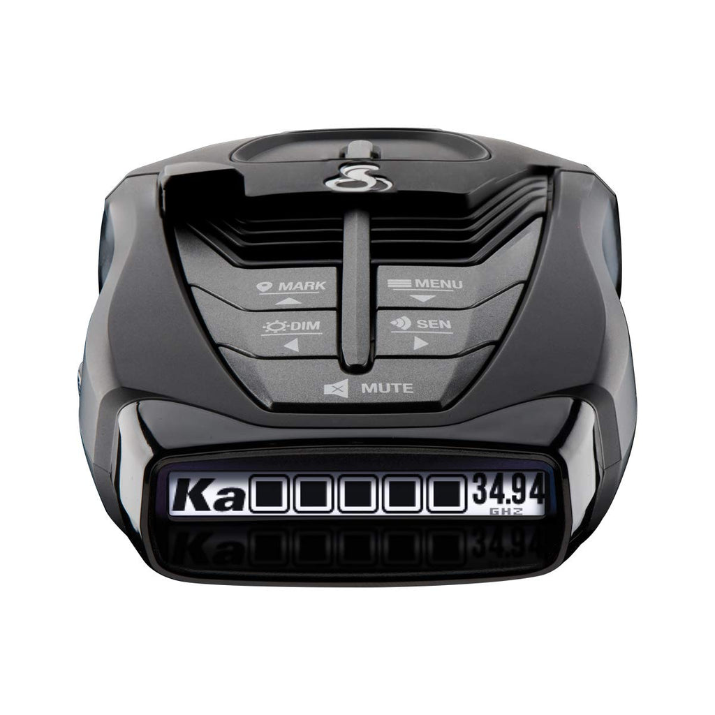 Cobra RAD 480i Laser Radar Detector, Long Range Detection, Bluetooth, Black | Apple CarPlay and Android Auto Compatible, LaserEye Front and Rear Detection, Digital Signal Processing