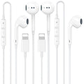 2 Pack [Apple MFi Certified] Wired Headphones for iPhone 14 13 12 Pro Max | Wired iPhone Earphones Built-in Mic & Volume Control Nosie Reduction Headsets,Lightning Ear Buds for iPhone 14 13 12 11 XS XR