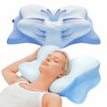 Derila Ergo Cervical Neck Pillow for Sleeping Pillow Contour Memory Foam Pillows for Back, Side Sleeper Pillows 21.25 x 14.17 x 4.72 inches