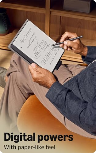 Like-New Amazon Kindle Scribe (64GB) - Your notes, documents and books, all in one place. With built-in AI notebook summarization. Includes Premium Pen - Metallic Jade