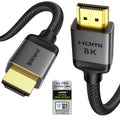 Silkland Certified HDMI 2.1 Cable Ultra High Speed 48Gbps Braided HDR 6.6FT | 4K@240Hz 144Hz 120Hz, 8K@60Hz, 1440P, HDR10+, eARC, HDCP 2.3, Dolby Atmos, DTS:X, Xbox, PS5, PS4, Roku TV, Monitor, PC TV