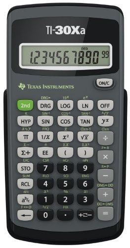 Texas Instruments TI-30Xa Scientific Calculator | Basic, battery-operated; One-line display for general Math and Science