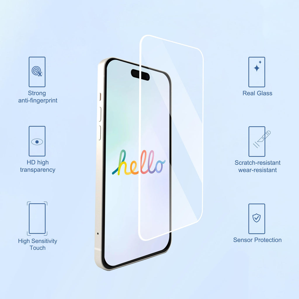 Ailun Screen Protector + Camera Lens Protector for iPhone 18 Pro | 3+3 Pack, 6.3 inch, Tempered Glass, Installation Frame, Sensor Protection, Dynamic Island Compatible, Case Friendly