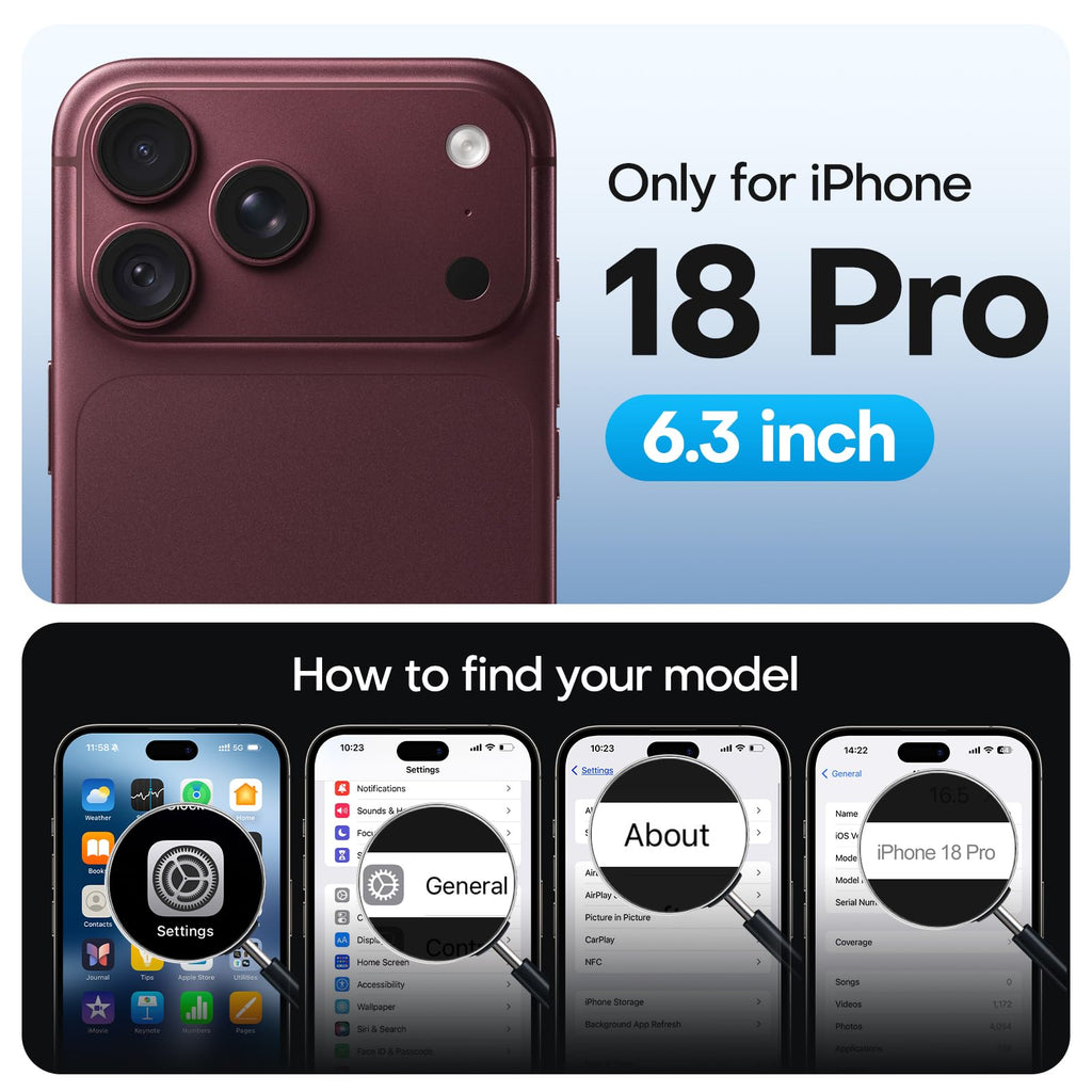 TAURI 2 Pack for iPhone 18 Pro Screen Protector, 1-Step Install | Auto Dust Removal, Full Coverage, Anti-Scratch Bubble-Free, (Ultra HD) Military-Grade 9H+ Tempered Glass for iPhone 18 Pro
