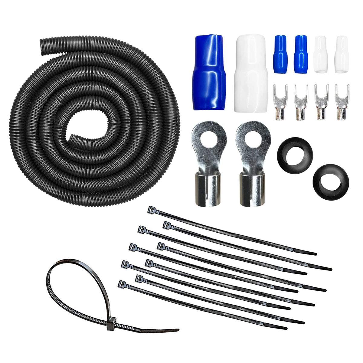 CT Sounds 4 Gauge OFC Complete Amp Wiring Install Kit, AMPKIT-4GA-ELITE