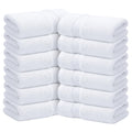 Infinitee Xclusives 100% Cotton Luxury Wash Cloths for Showering - 12 Pack | Facecloths |30x30 cm| - Soft and Absorbent Face Towels for Bathroom Wash Clothes - Gym, Spa & Hotel Use